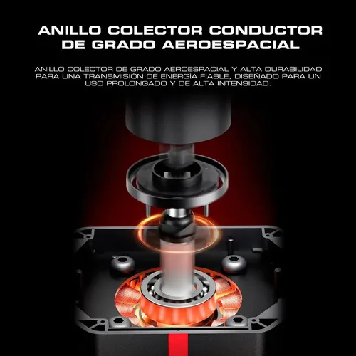 Volante Pxn Direct Drive V10 Ultra 3,2 Nm Botones Y Pedales Negro