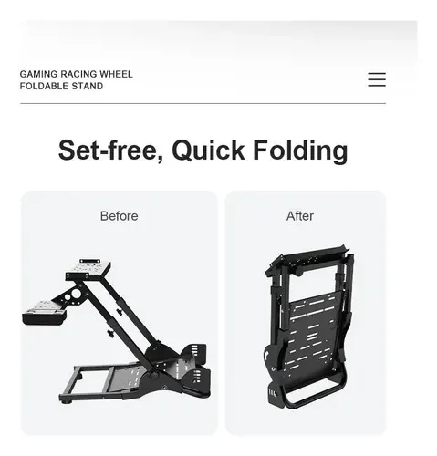Soporte Volante Pedales Palanca Pxn A10 Negro Logitech Moza Fanatec Thrustmaster