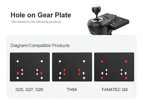 Soporte Volante Pedales Palanca Pxn A10 Negro Logitech Moza Fanatec Thrustmaster