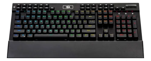 Teclado Redragon Yama Black Qwerty Outemu Purple Rgb Gamer Negro Español De Latinoamérica