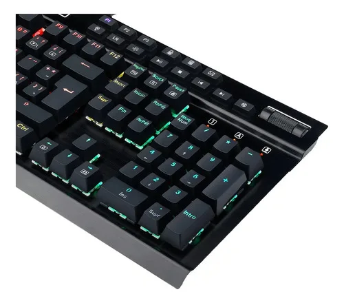 Teclado Redragon Yama Black Qwerty Outemu Purple Rgb Gamer Negro Español De Latinoamérica