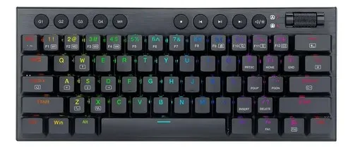 Teclado Inalámbrico Redragon Horus Mini K632 Pro Rgb 60% Red Color del Teclado Negro Idioma Inglés US