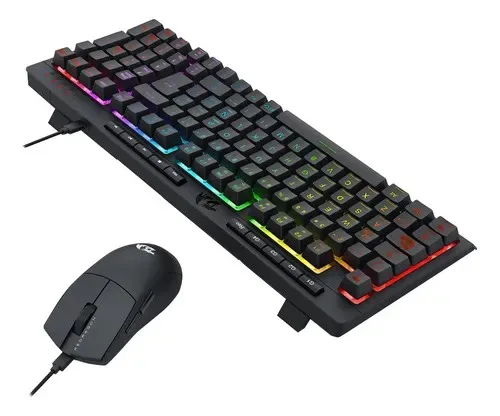 Combo Gamer 4 En 1 Redragon S147 Teclado Mouse Auri Pad Pc Negro