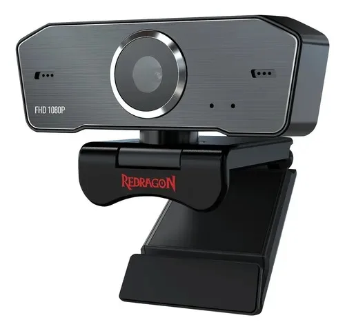 Webcam Redragon Gw800 Hitman 1080p Usb Microfono Pc Negro