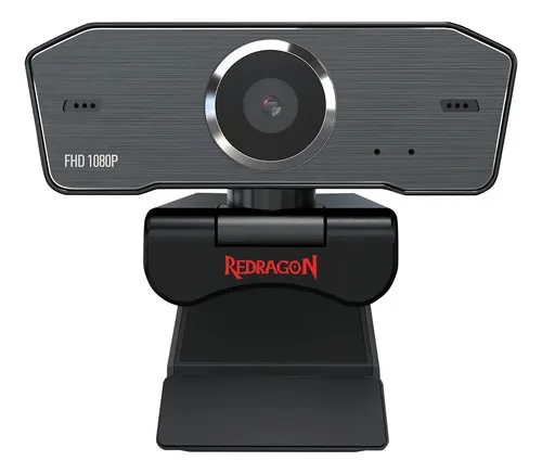 Webcam Redragon Gw800 Hitman 1080p Usb Microfono Pc Negro