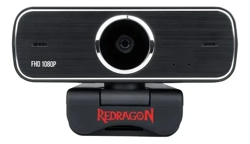 Webcam Redragon Gw800 Hitman 1080p Usb Microfono Pc Negro