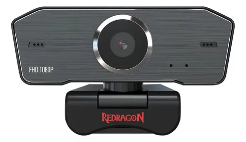 Webcam Redragon Gw800 Hitman 1080p Usb Microfono Pc Negro