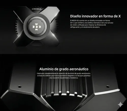 Volante y Pedales Moza Racing R3 Direct Drive para Simulador PC