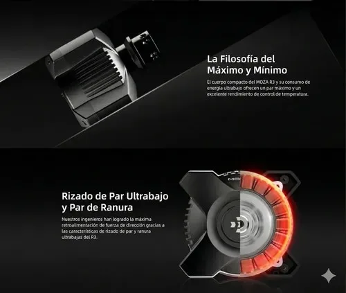 Volante y Pedales Moza Racing R3 Direct Drive para Simulador PC