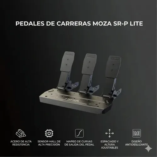 Volante y Pedales Simulador Moza Racing R5 Bundle para PC