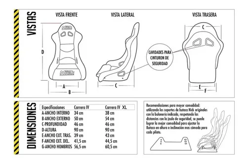 Butaca Nick 1/4 De Milla Competicion Autos Simulador Rojo