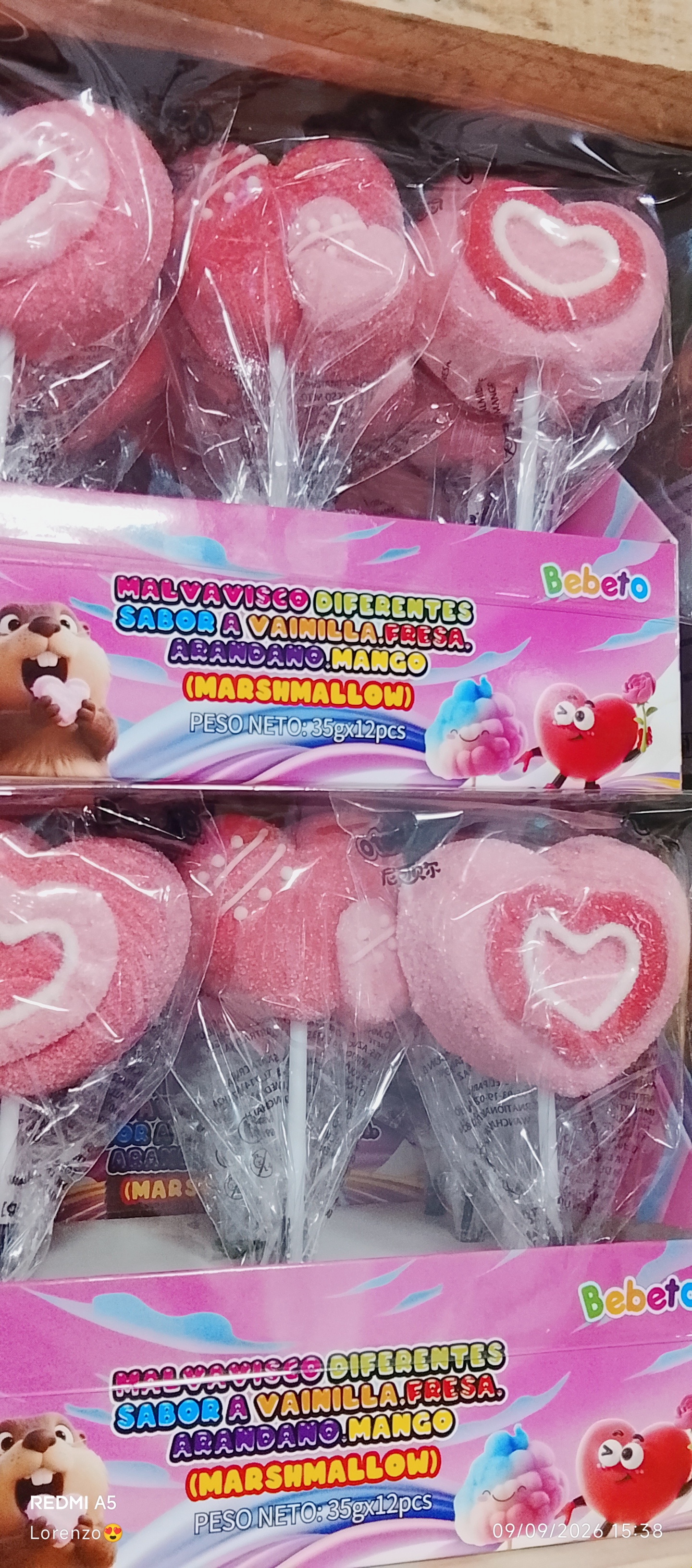 Malvavisco corazón x12