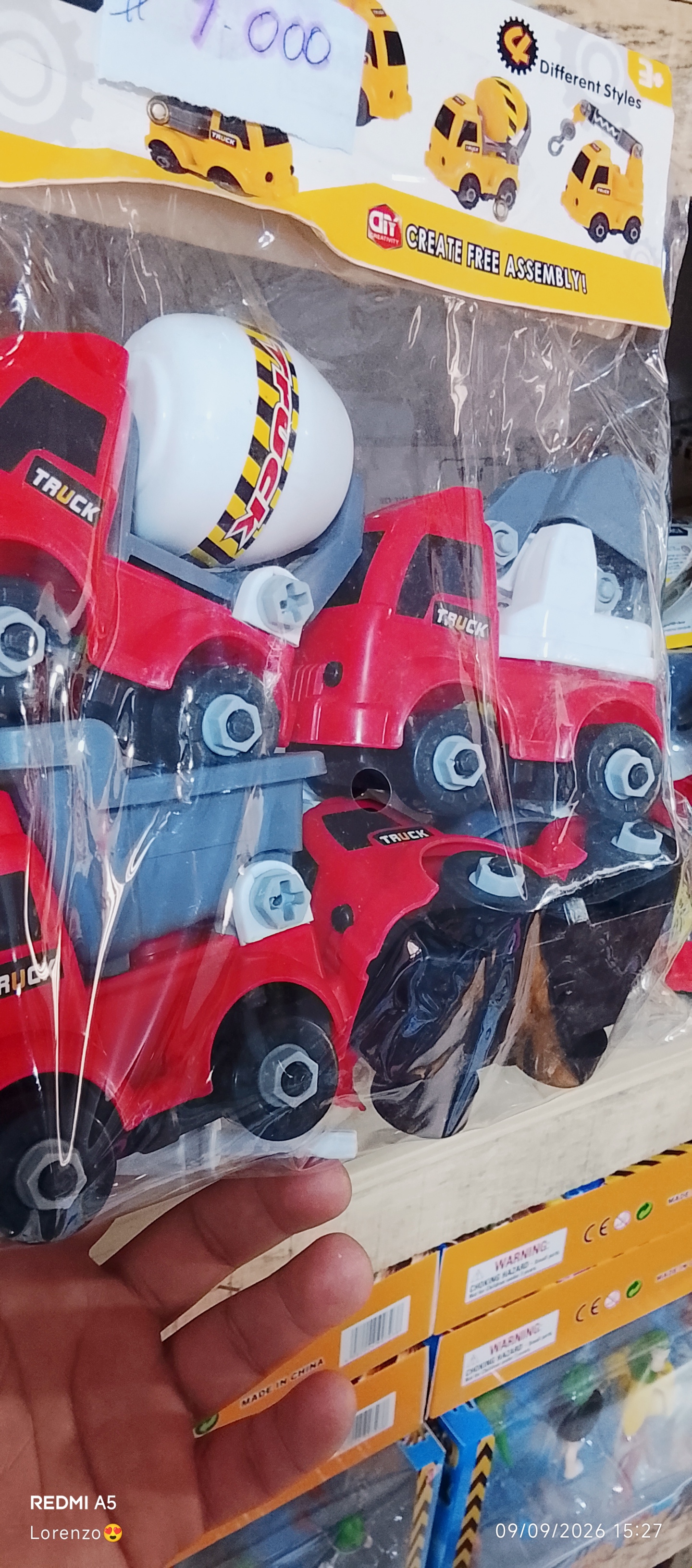 Camioncitos constructor x4
