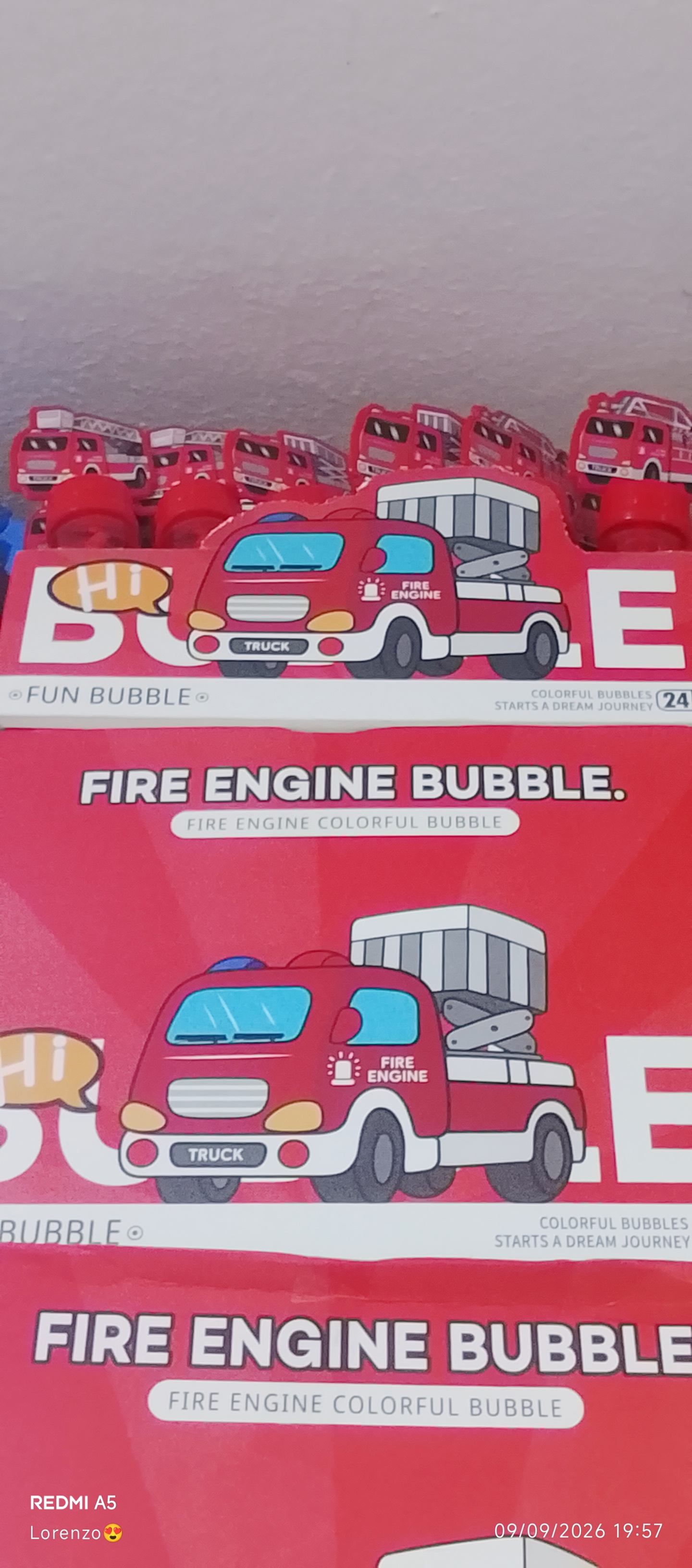 Burbujero bombero x24