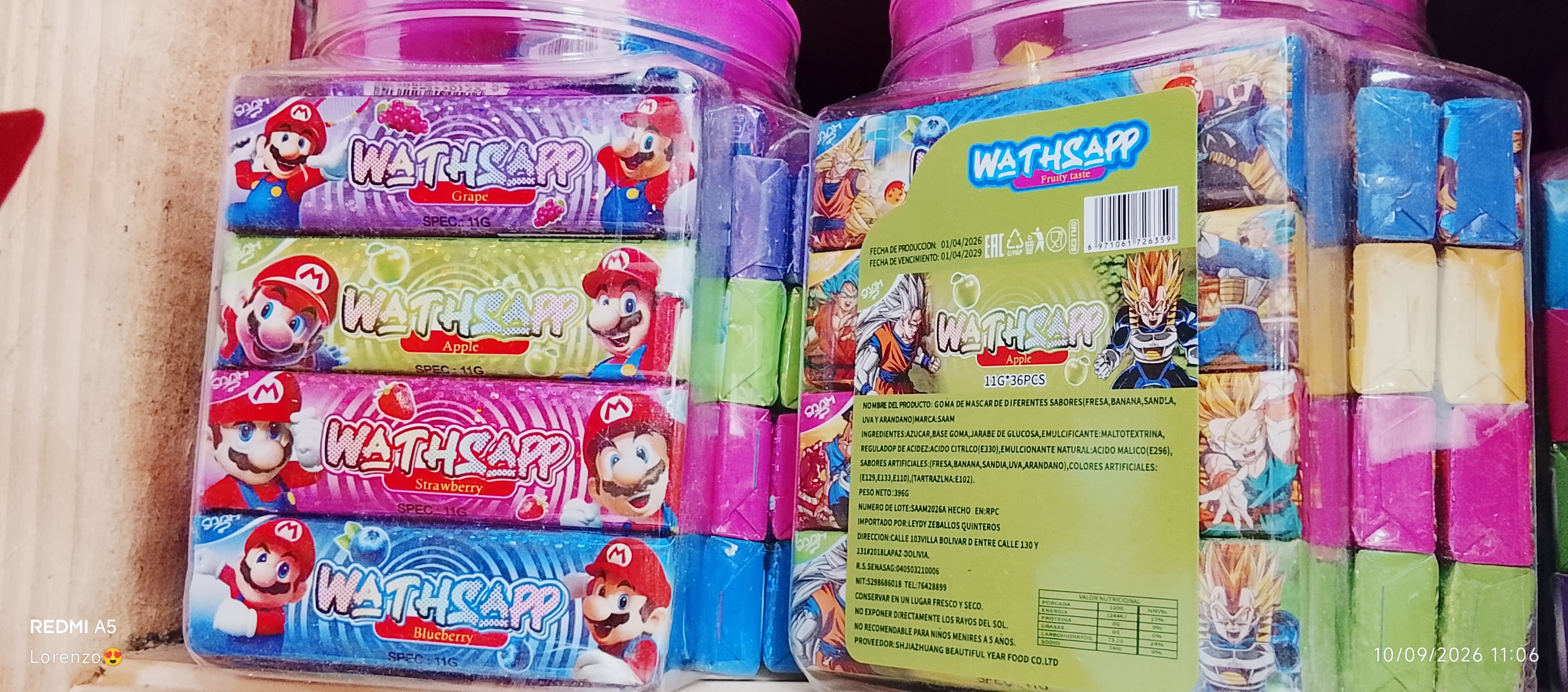 Chicle  WSPx36 bote