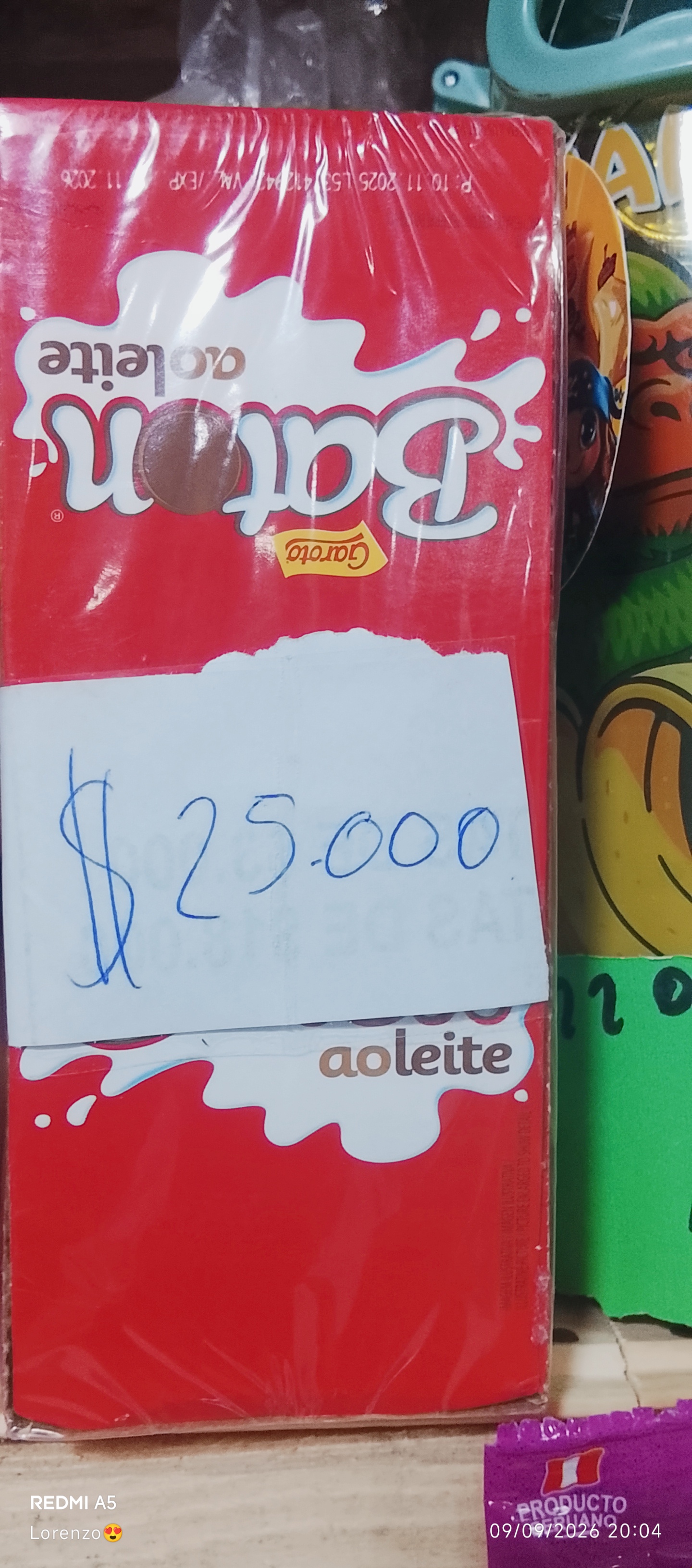Bastón chocolate x30