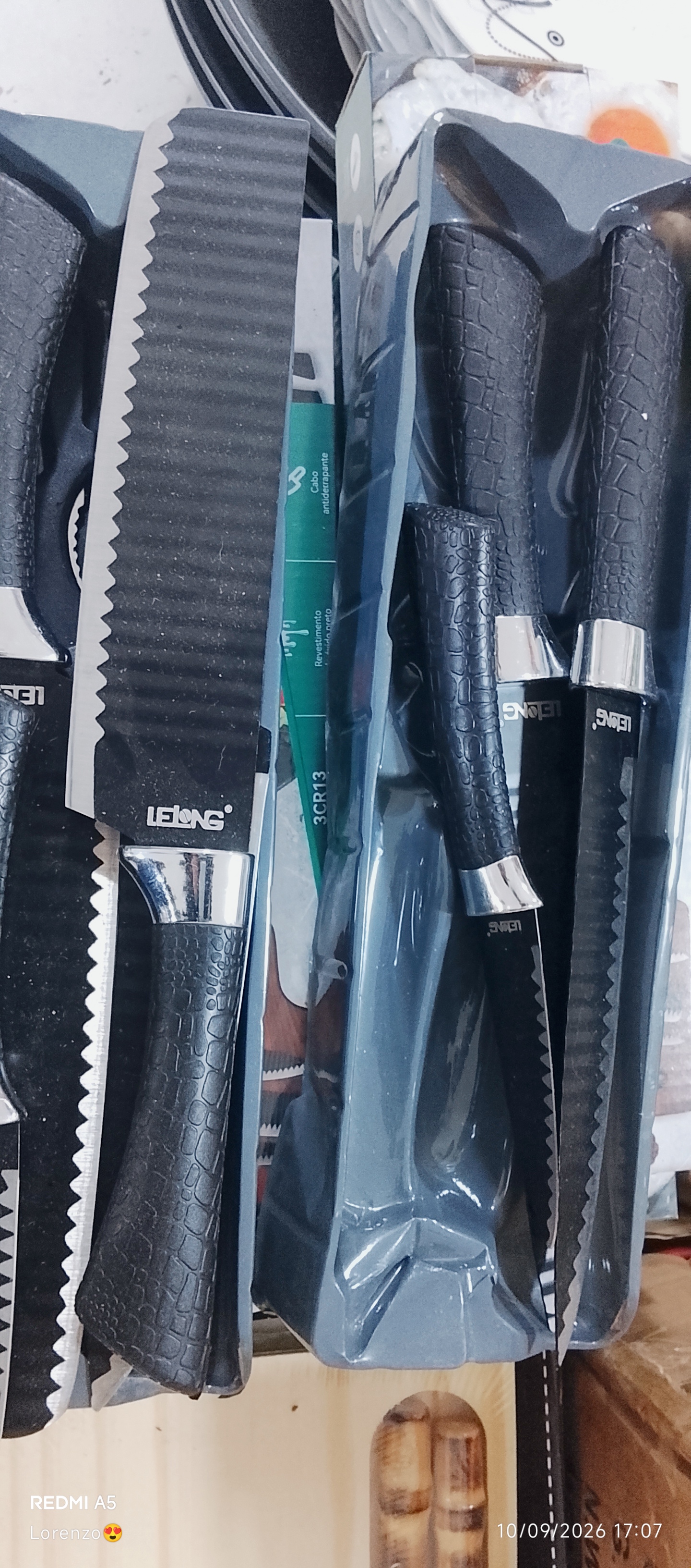 Set cuchillos x6piezas