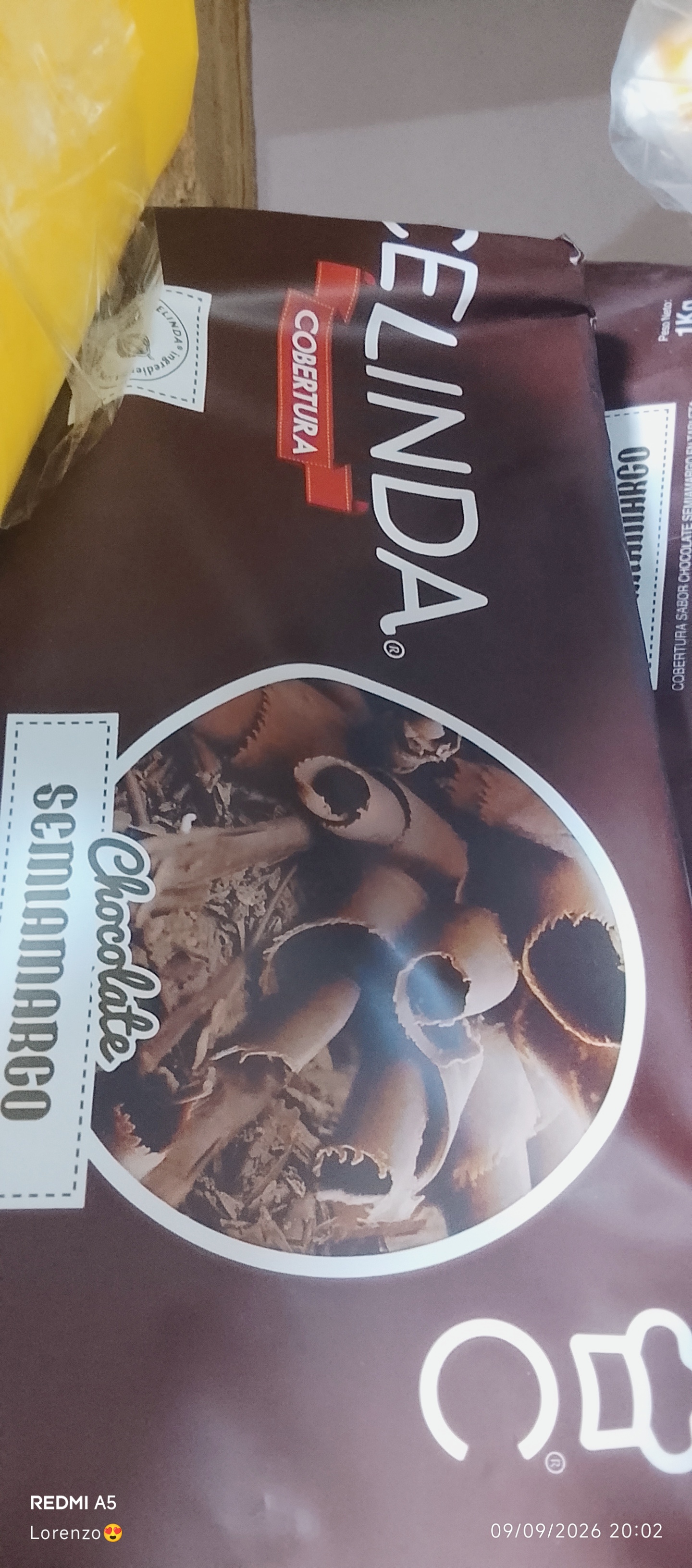 Chocolate semiamargo Celinda x1k